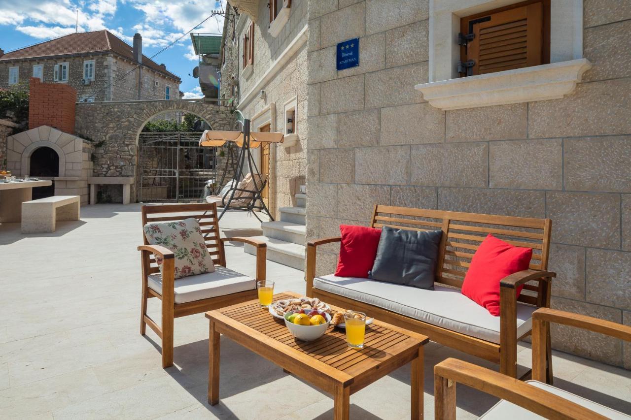 Luxury Stone Villa Nevija 2022 Private Villa Milna  Luaran gambar