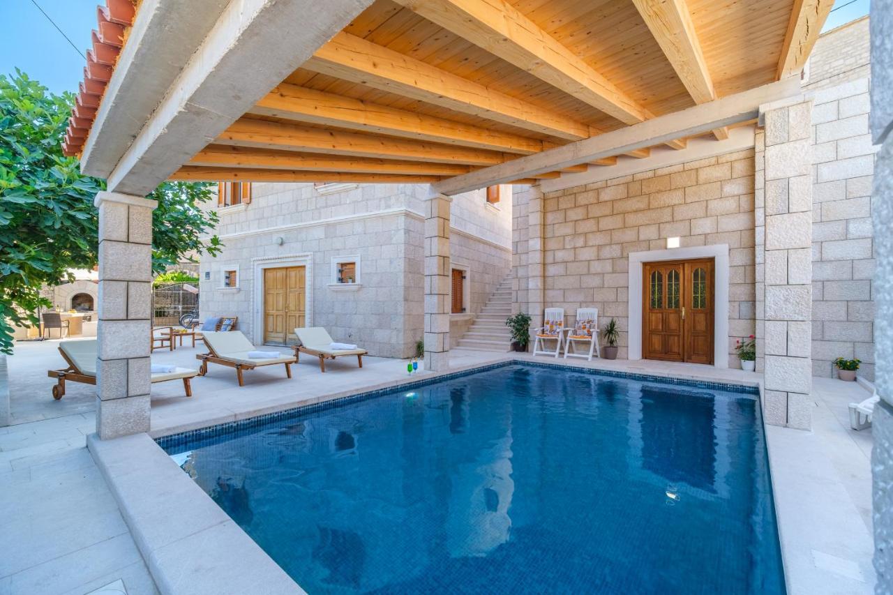 Luxury Stone Villa Nevija 2022 Private Villa Milna  Luaran gambar