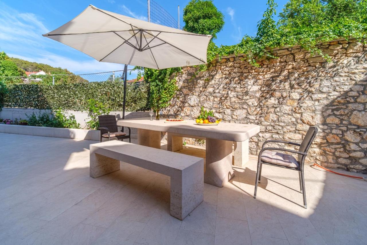 Luxury Stone Villa Nevija 2022 Private Villa Milna  Luaran gambar
